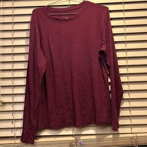 ♥️ Women’s A New Day XXL Maroon Burgundy Long Sleeve Shirt